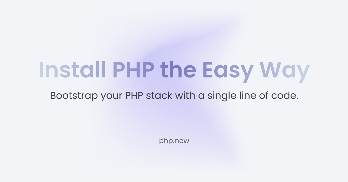 PHP Installer in seconds